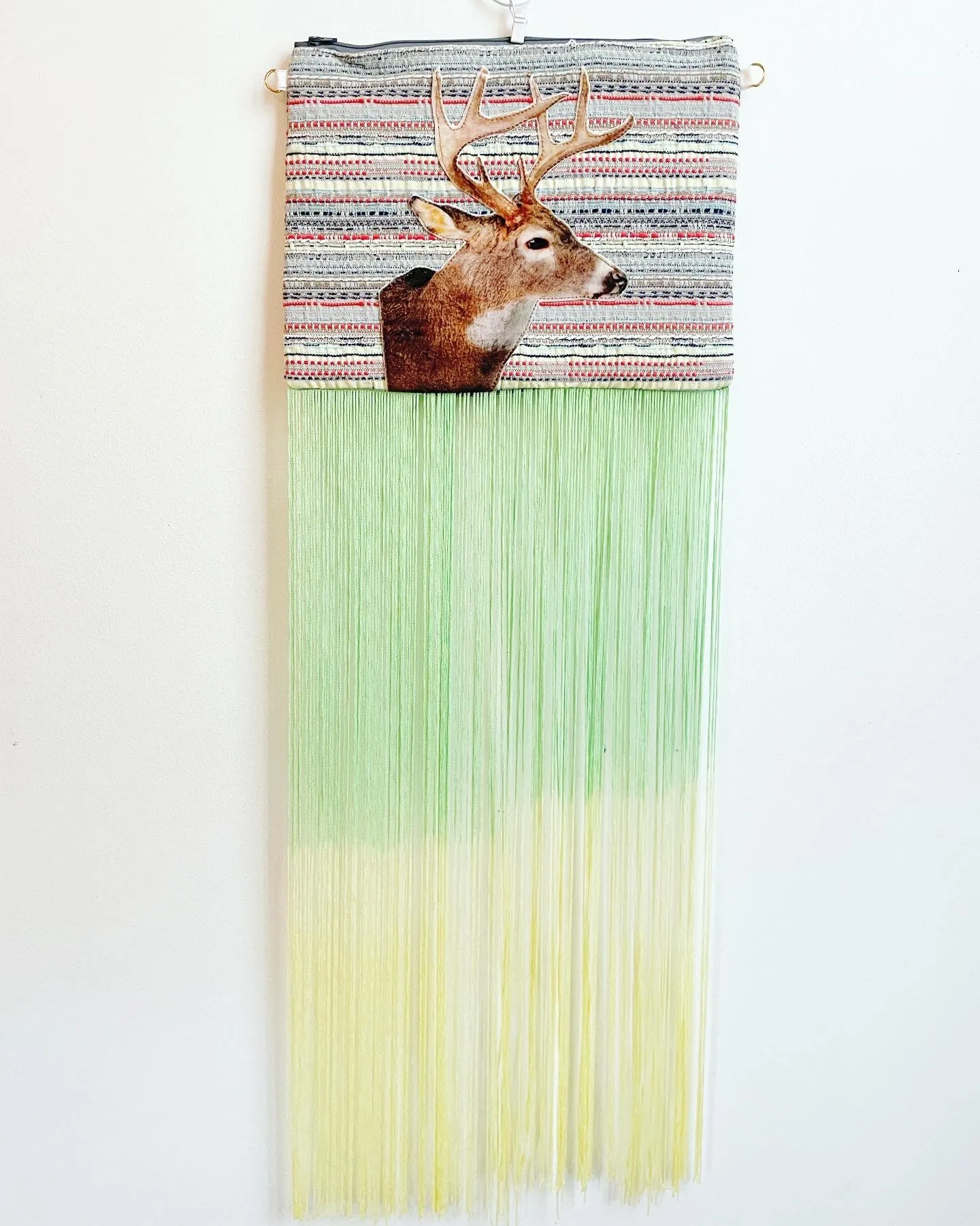 Woven Deer Clutch